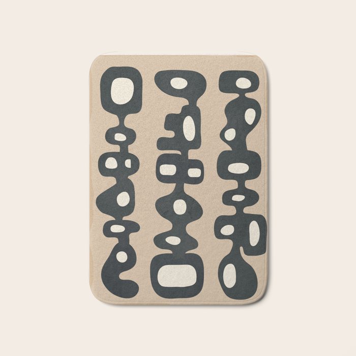 Mid-Century Abstract Balance 01 Bath Mat Gallery Image 1