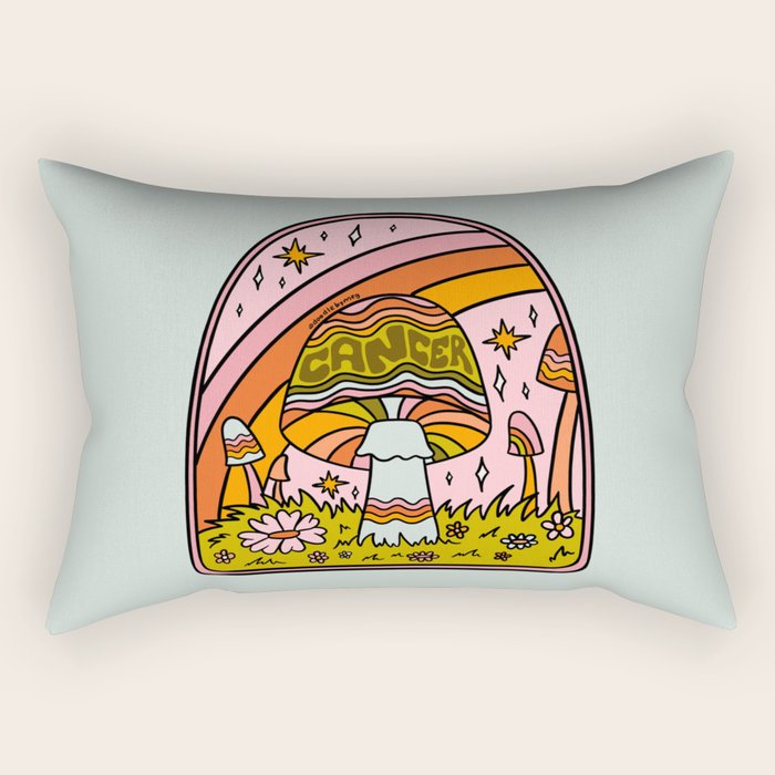 Cancer Mushroom Rectangular Pillow Gallery Image 1