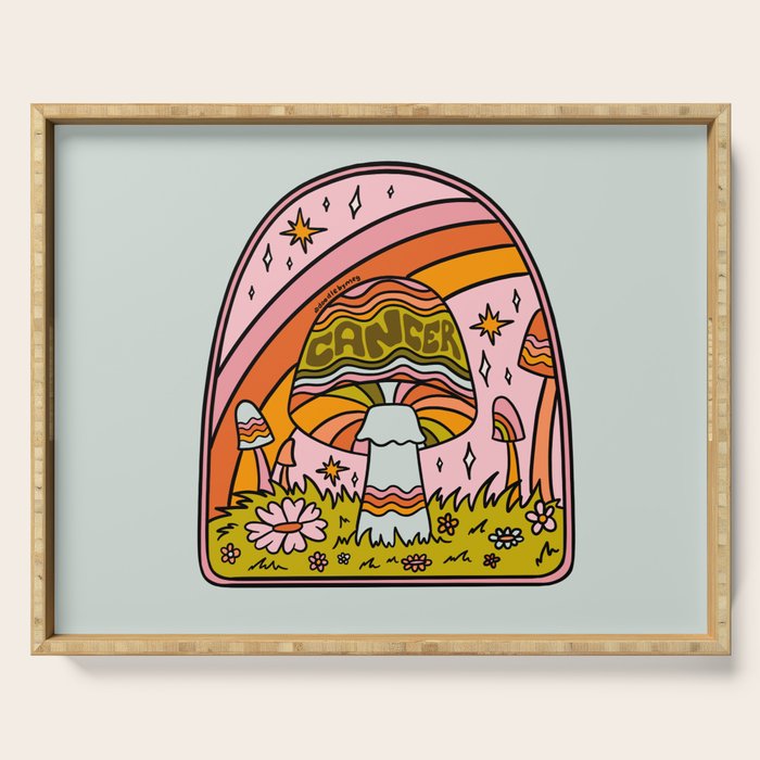 Cancer Mushroom Serving Tray Gallery Image 1
