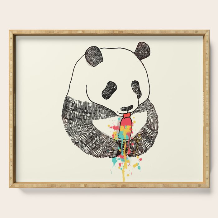 Panda Loves Ice Cream Serving Tray Gallery Image 1