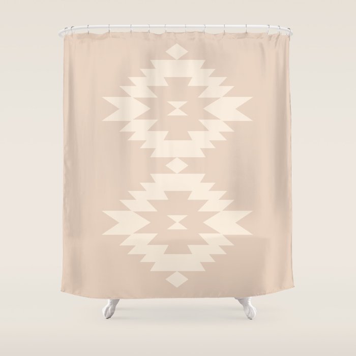 Southwestern Minimalism - Neutral Pink Shower Curtain Gallery Image 1