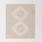 Southwestern Minimalism - Neutral Pink Throw Blanket Gallery Image 2