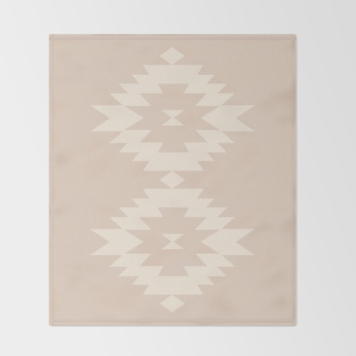 Southwestern Minimalism - Neutral Pink Throw Blanket Gallery Image 2