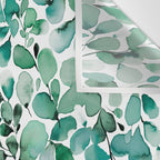Watercolor Eucalyptus Botanical Green Leaves Wall Tapestry Gallery Image 3