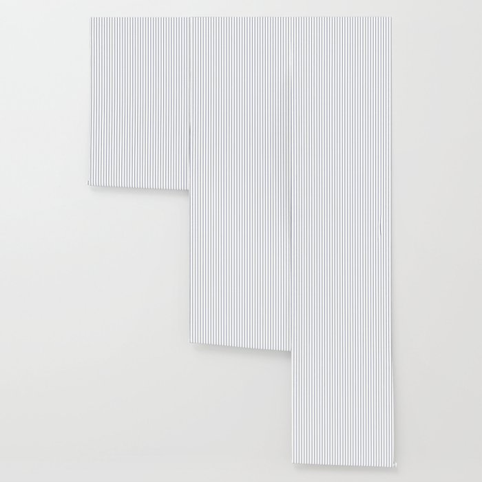 Classic Blue Baseball Stripe Lines On White Wallpaper Gallery Image 3