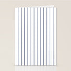 Classic Blue Baseball Stripe Lines On White Stationery Card Gallery Image 2