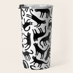 Black Cats Blep! Travel Mug Gallery Image 3
