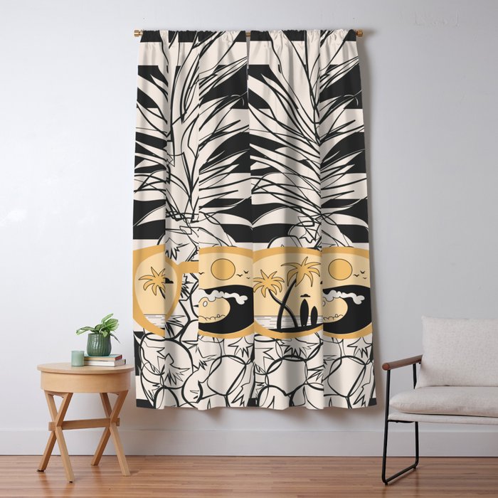 Pineapple Dreams 1 Window Curtain Gallery Image 1