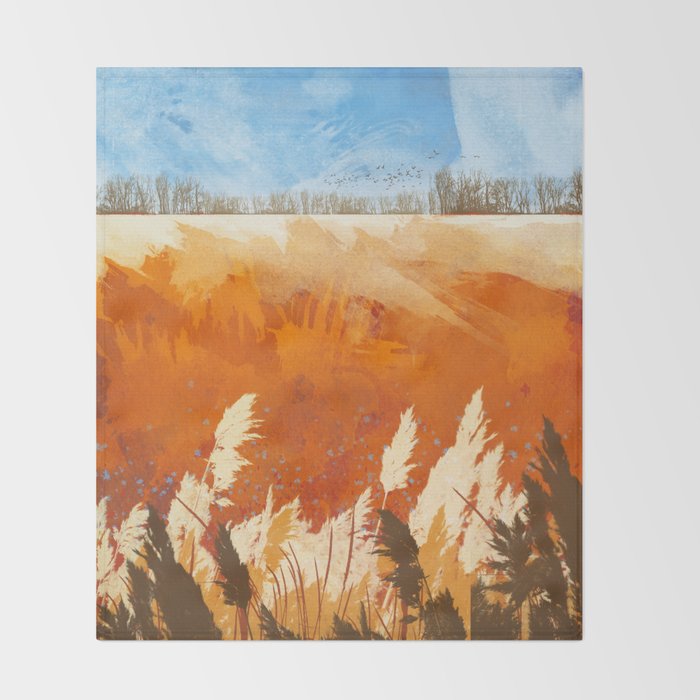 Golden Afternoon Throw Blanket Gallery Image 2