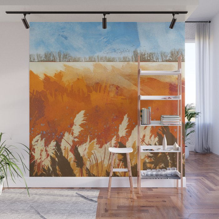 Golden Afternoon Wall Mural Gallery Image 1