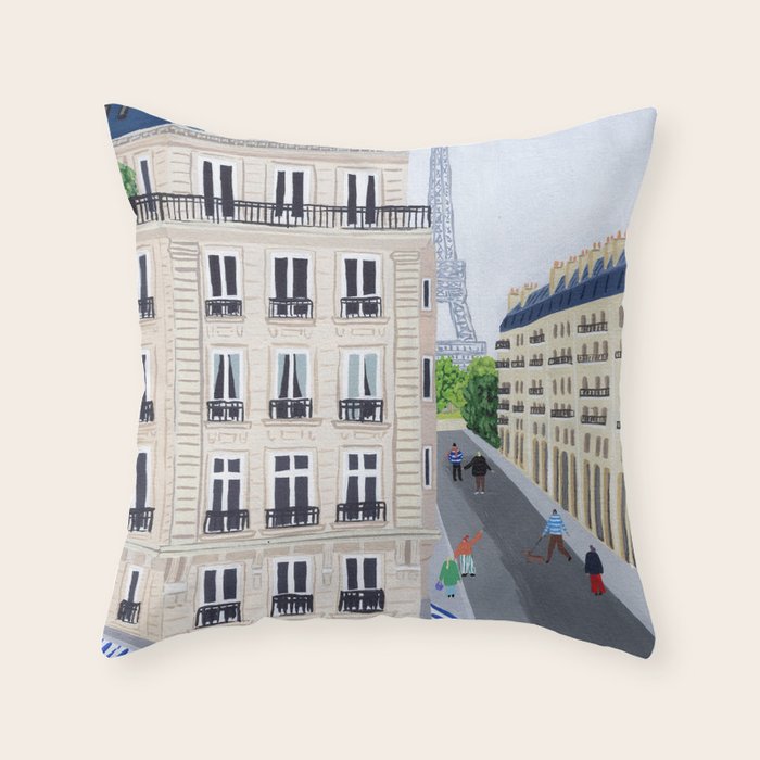 Paris is always a good idea Throw Pillow Gallery Image 1