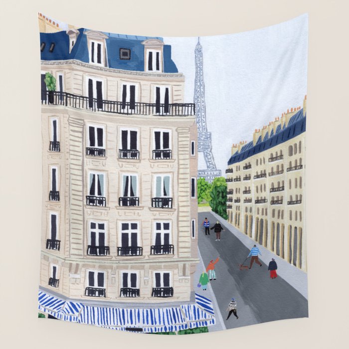 Paris is always a good idea Wall Tapestry Gallery Image 1