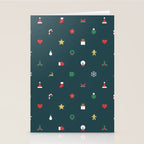 Geometric christmas decoration pattern Stationery Card Gallery Image 2