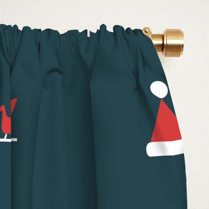 Geometric christmas decoration pattern Window Curtain Gallery Image 2