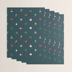 Geometric christmas decoration pattern Wrapping Paper Gallery Image 3