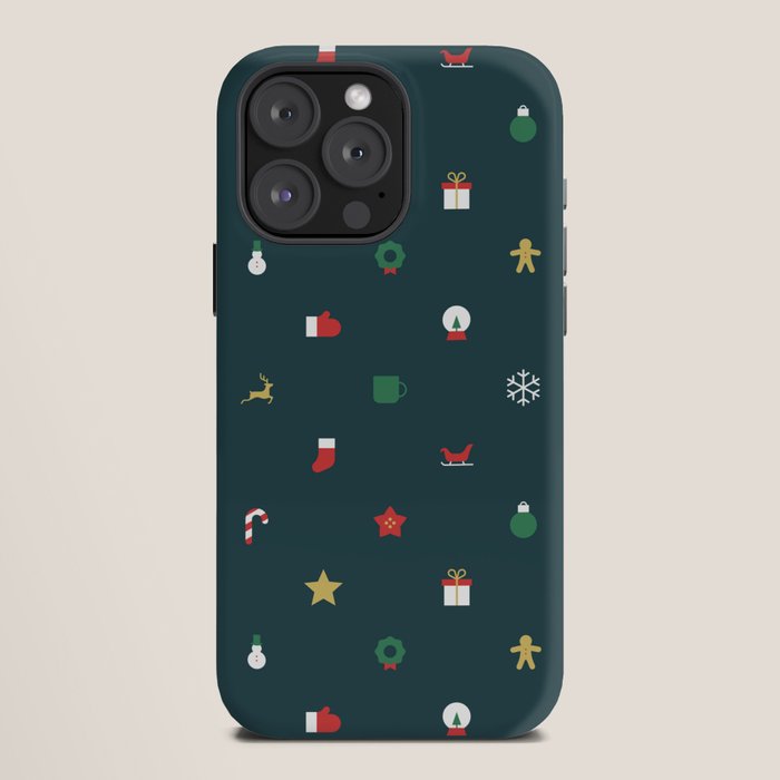 Geometric christmas decoration pattern iPhone Case Gallery Image 12
