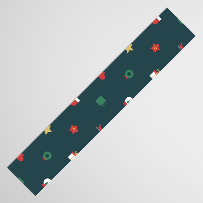 Geometric christmas decoration pattern Table Runner Gallery Image 3