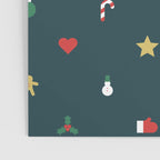Geometric christmas decoration pattern Poster Gallery Image 3