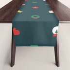 Geometric christmas decoration pattern Table Runner Gallery Image 1