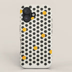 Brushed Strokes | Abstract Mid-Century Dots Pattern iPhone Case Gallery Image 1