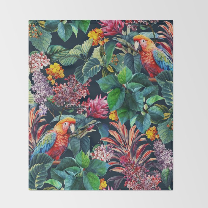 Tropical Serenade Throw Blanket Gallery Image 2