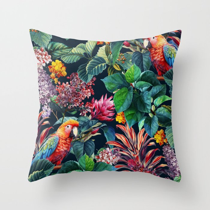 Tropical Serenade Throw Pillow Gallery Image 1