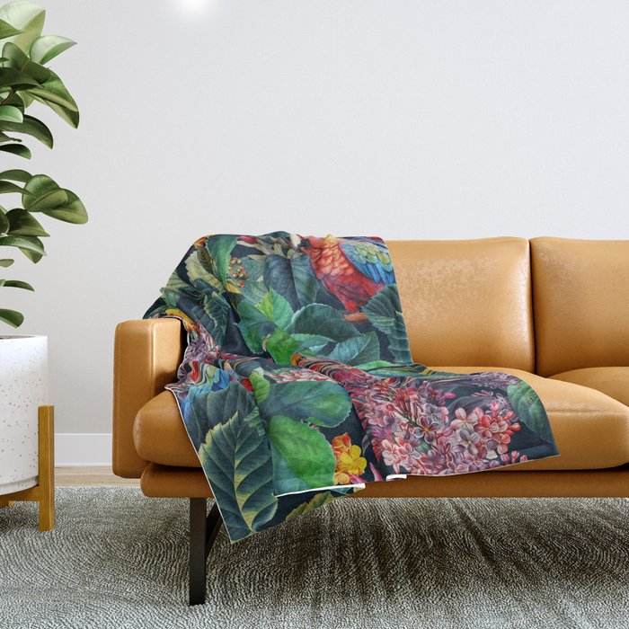 Tropical Serenade Throw Blanket Gallery Image 1