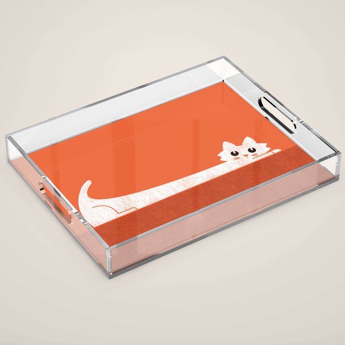 Mark's Superpower: cat Superstretch Acrylic Tray Gallery Image 1