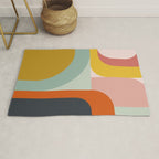 mid mod geometric shapes summer Rug Gallery Image 1