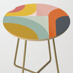 mid mod geometric shapes summer Side Table Gallery Image 2