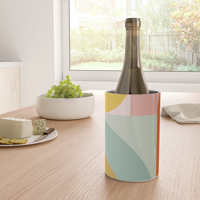 mid mod geometric shapes summer Wine Chiller Gallery Image 4