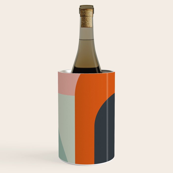mid mod geometric shapes summer Wine Chiller Gallery Image 3