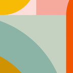 mid mod geometric shapes summer Coffee Mug Gallery Image 2