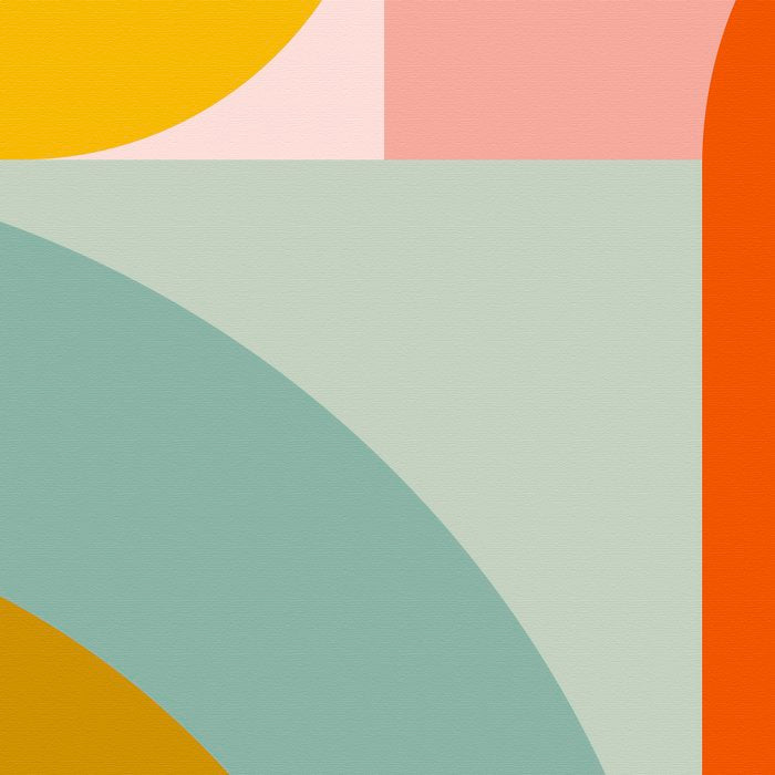 mid mod geometric shapes summer Coffee Mug Gallery Image 2