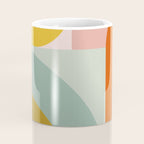 mid mod geometric shapes summer Coffee Mug Gallery Image 4