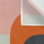 mid mod geometric shapes summer Wall Tapestry Gallery Image 3