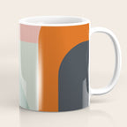 mid mod geometric shapes summer Coffee Mug Gallery Image 1