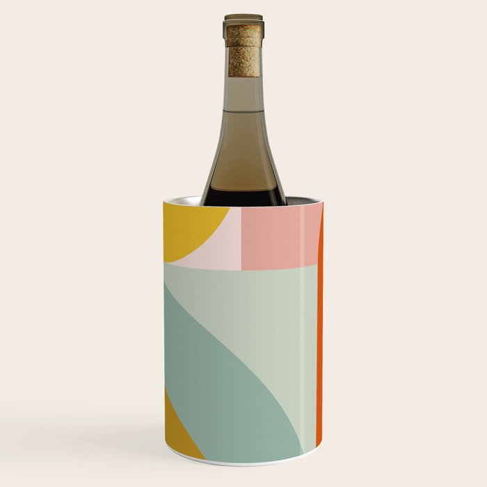 mid mod geometric shapes summer Wine Chiller Gallery Image 1