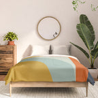 mid mod geometric shapes summer Comforter Gallery Image 3