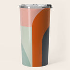 mid mod geometric shapes summer Travel Mug Gallery Image 2