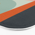 mid mod geometric shapes summer Bath Mat Gallery Image 3