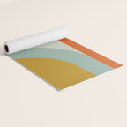 mid mod geometric shapes summer Yoga Mat Gallery Image 2