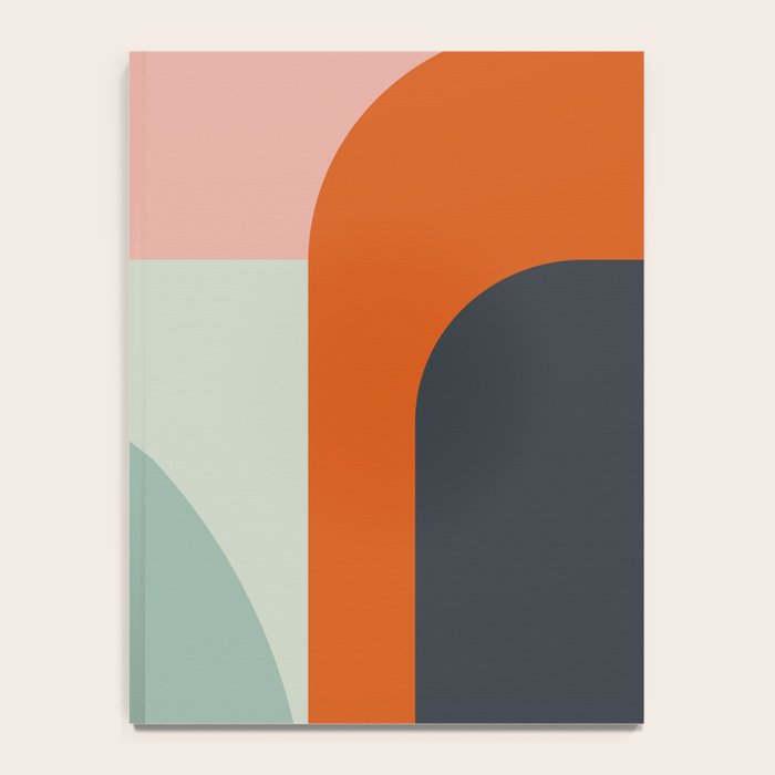 mid mod geometric shapes summer Notebook Gallery Image 4