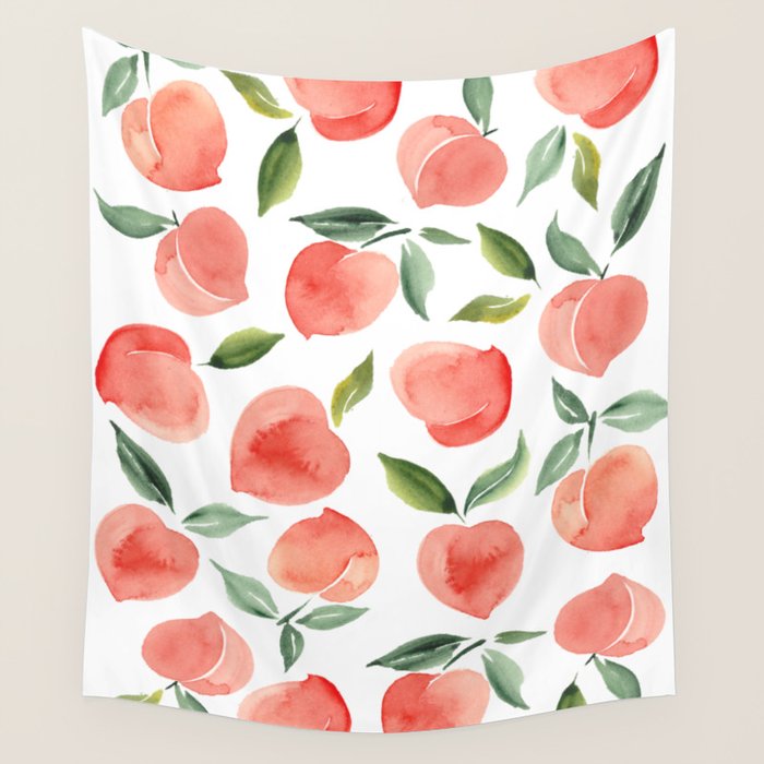 peaches Wall Tapestry Gallery Image 1