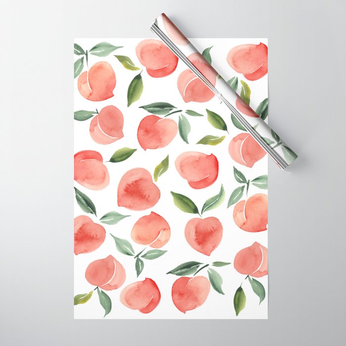 peaches Wrapping Paper Gallery Image 1