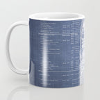 Apollo 11 Saturn V Blueprint in High Resolution (dark blue) Coffee Mug Gallery Image 3