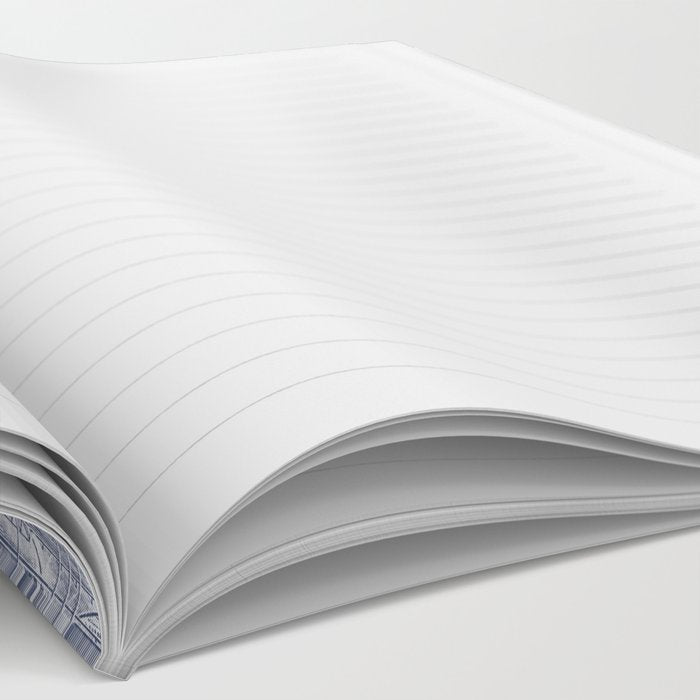 Apollo 11 Saturn V Blueprint in High Resolution (dark blue) Notebook Gallery Image 2