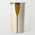Canoe Paddle Stripes Neutral Travel Mug Gallery Image 1