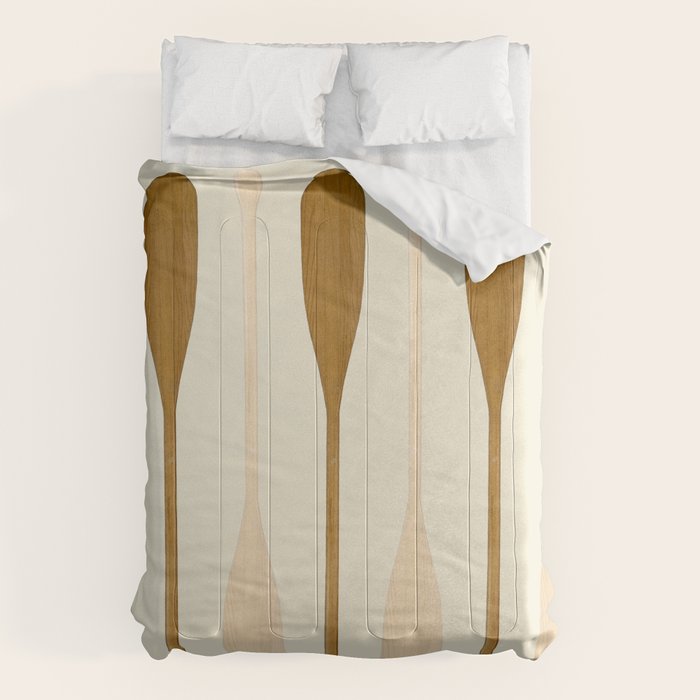 Canoe Paddle Stripes Neutral Comforter Gallery Image 6