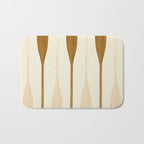 Canoe Paddle Stripes Neutral Bath Mat Gallery Image 1